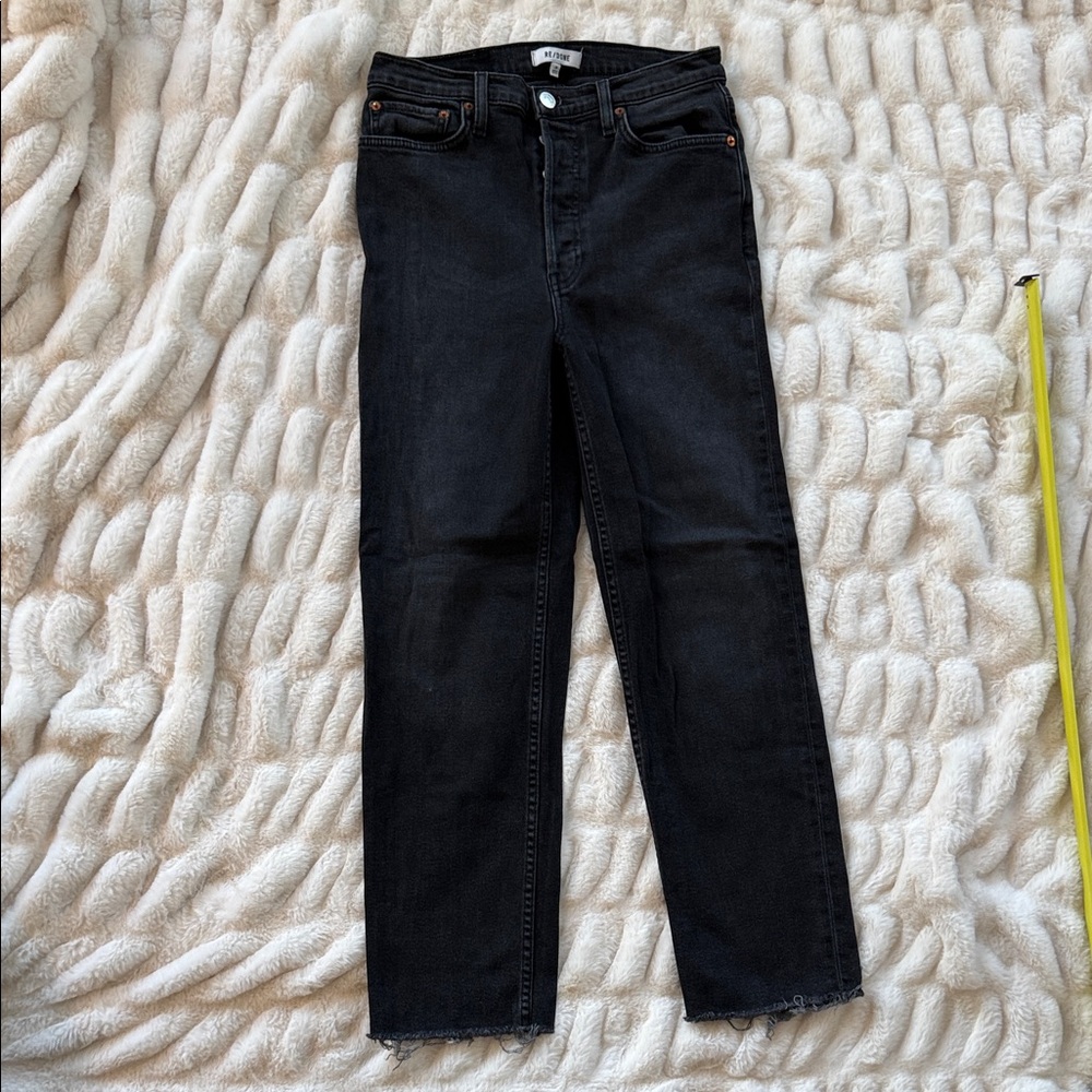 Re/Done Charcoal Black Denim Jeans